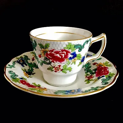 Buy Antique Collectible English Booths Pottery  Floradora  Demitasse Cup & Saucer • 45£