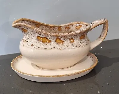 Buy Fosters Honeycomb Pottery Gravy Boat And Saucer. Excellent Condition • 10£