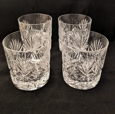 Buy 4 X Edinburgh Crystal ED158 Pattern Whiskey Tumbler Glass 3 1/4  8.2cm Tall • 40£