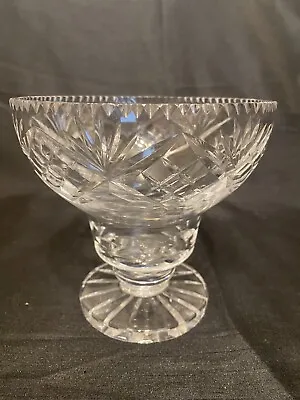 Buy Crystal Pedestal Bowl Finest Vintage Cut Glass • 19.99£