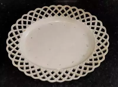 Buy Rare 18th C Yorkshire Creamware Reticulated Oval Dish With Raised Rosettes C1780 • 98.99£