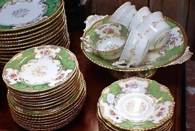 Buy Coalport Batwing Panel Green Tableware, Sold Individually, Take Your Pick • 14.99£