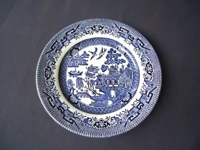 Buy Vintage Churchill China  Blue Willow Pattern Bread & Butter Plate  England • 5.05£