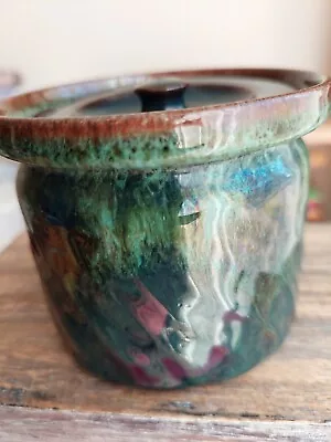 Buy Woburn Pottery Lidded Jam/Preserve Pot With Gorgeous Blue/Green Glaze • 17.50£