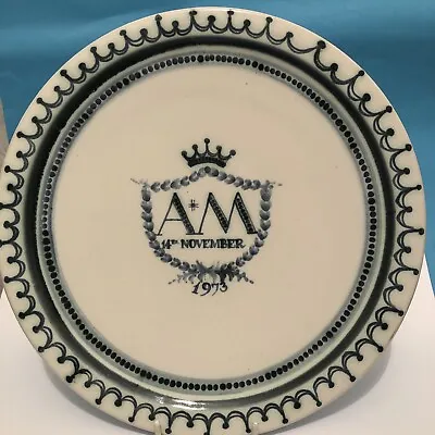 Buy Rye Pottery Charger - Wedding Of Princess Anne 1973 • 18£