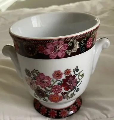 Buy Vera Bradley Mod Floral Pink ANDREA BY SADEK Porcelain Handled Planter Art Vase • 22.03£