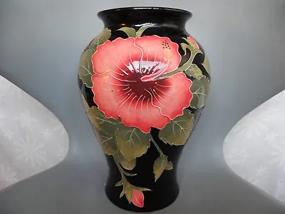 Buy LARGE BLUE SKY POTTERY HIBISCUS VASE MOORCROFT STYLE, ICING ON THE CAKE J McCALL • 69.94£
