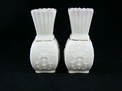Buy Pair Of Lovely Small Belleek Vases • 9.95£