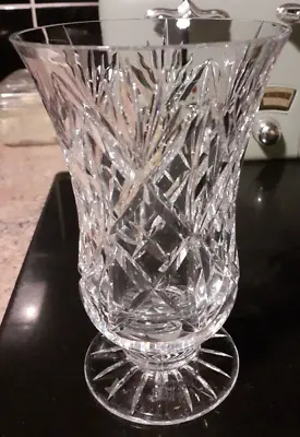 Buy Vintage Thomas Webb Hand Cut Lead Crystal Footed Glass Vase 5 3/4 Inch Tall • 13.99£