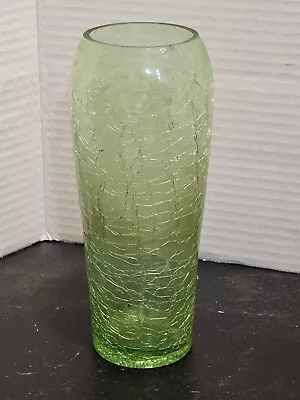 Buy Vintage Crackle Glass Vase, Clear, 8 T X 3 W • 12.05£