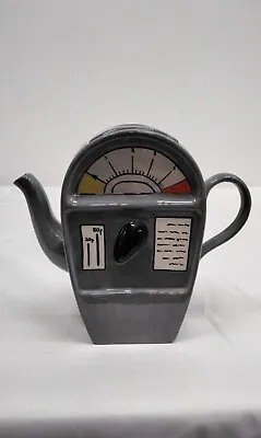 Buy Carlton Ware Grey Parking Meter Teapot Hand Painted In England 17x18x7cm • 25£