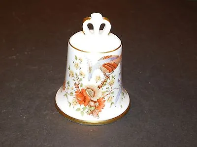 Buy Kaiser Porcelain Bell Brown & Orange Bird & Flowers West Germany • 18.99£