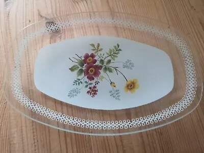 Buy Vintage Chance Glass Oval Serving Plate • 4£