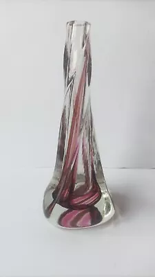 Buy Vintage Caithness Glass Oban Range Twisted Glass Vase • 12£