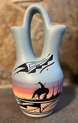 Buy Navajo Dineh Wedding Vase Pottery 10.5   Handmade Signed By Mitchell Blackhorse • 51.99£