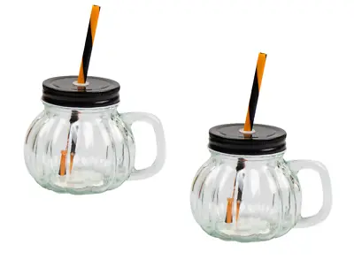 Buy Halloween Pumpkin Decoration Glass Sweet Jar Lights Centrepiece Mug Bowls Cups  • 9.99£