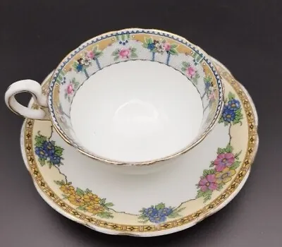 Buy Aynsley Teacup And Saucer Pattern Hand Painted Fine Bone China England • 9.99£