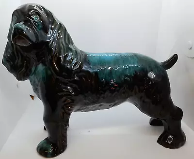 Buy Large Blue Mountain Canadian Pottery Spaniel/dog Figurine 10.5  X 11 High (wick) • 25£