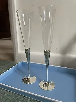 Buy Wedgwood Silver Champagne Glass Set Of 2 • 20£
