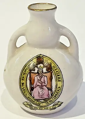 Buy Arcadian Crested China Two Handled Vase - Bodmin Crest • 3£