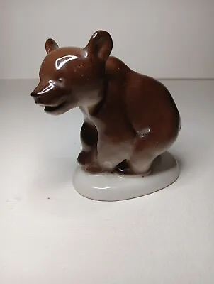 Buy Lomonosov Style USSR Russian Porcelain Brown Bear Figurine Ornament 4  • 5.99£