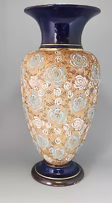 Buy Royal Doulton Lambeth Vases Gold Gilt Floral 1074 Made In England, 40 Cm • 40£