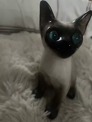 Buy Winstanley Siamese Cats,Size 1 Perfect, Glass Blue Eyes, Signed. • 3.50£