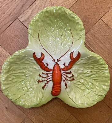 Buy Vintage Carlton Ware Lobster 3 Section Platter Serving Dish Bowl Hand Painted • 29.99£