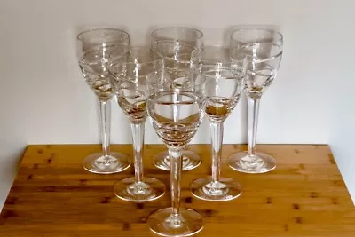 Buy 6 X Jasper Conran Waterford Crystal Large Wine Glasses - 'Aura' Design • 180£