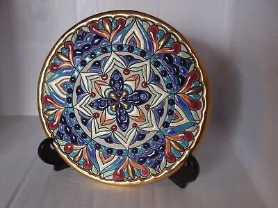 Buy Artecer Spanish Ceramic Decorative Plate Hand Painted With 24k Gold Enamel • 6£