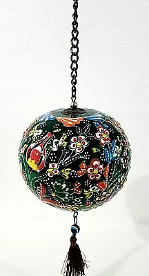 Buy Turkish/Anatolian Handmade Hand Painted Ceramic Pottery Evil Eye Hanging Ball  • 19.99£