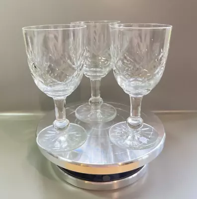 Buy Vintage Edinburgh Crystal: Set Of 3 Sherry / Port Glasses, Star Burst Design • 22£