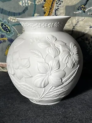Buy Vintage Kaiser West Germany White Porcelain Bisque Vase Signed Rare Collectors • 12.99£