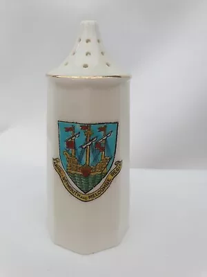 Buy Arcadian Crested China Pepper Pot - Arms Of Weymouth & Welcombe Regis • 10£