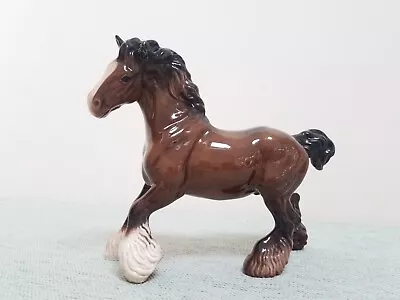 Buy Beswick Cantering Shire Horse Brown Gloss • 20£