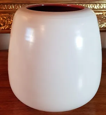 Buy Poole Pottery Twintone MCM C95 Red Indian & Magnolia Vase C687, C1950-1956 Only • 22.50£