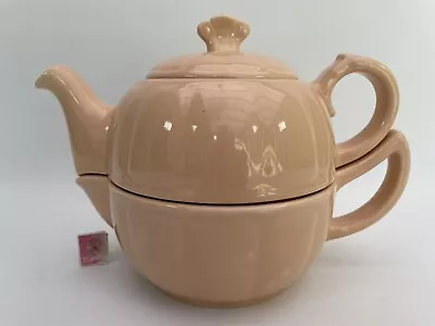 Buy Rare George Clewse Dub-L-Dekr Teapot Vintage 50's Utility Ware Pastel Pink • 39.99£