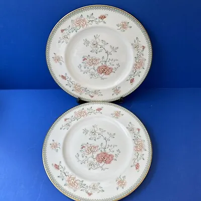 Buy Pair Of Vintage Minton Fine Bone China  Jasmine  10 1/2 Inch Dinner Plates. • 19.99£