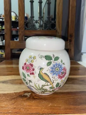 Buy Vintage Sadler Pottery Stafforshire Ginger Storage Jar Bird Of Paradise • 6.80£