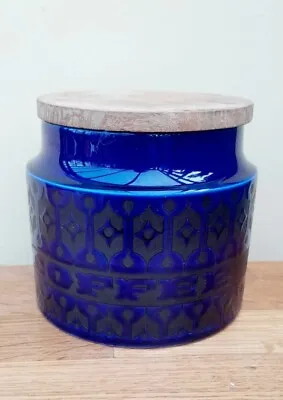 Buy Hornsea Heirloom Blue Coffee Cannister Storage Jar  • 9£