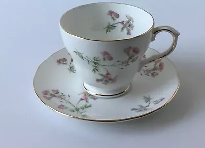 Buy Duchess Bone China Pink Tulip Tree Pattern Teacup And Saucer W/gold Trim • 19.30£
