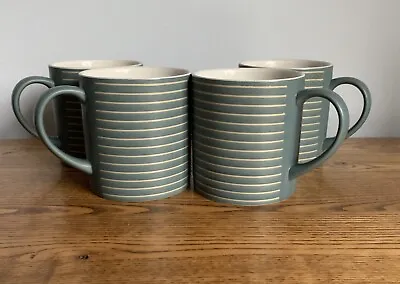 Buy Denby Intro Duck Egg Blue Stripe Mug Very Good Condition X1. (4 Available) • 11£