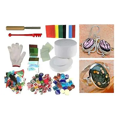 Buy Microwave Kiln And DIY Fusing Glass Jewelry Set - Professional Simple Making DIY • 42.52£