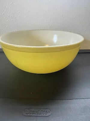 Buy Vintage Large Pyrex Primary Yellow Bowl - 4 Quart Capacity - 10 Inch • 23.72£