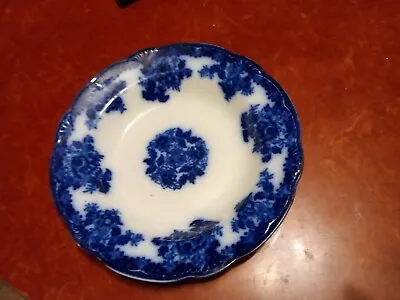 Buy Antique Porcelain Flow Blue Wharf Pottery Waldorf Soup Bowl England 9'' • 33.57£