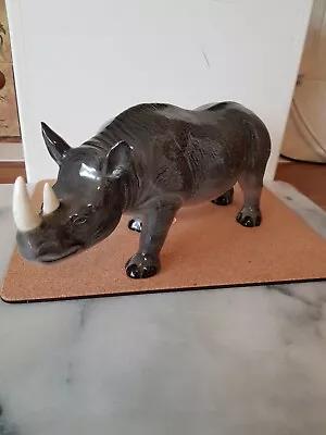 Buy Large Ceramic Melba Ware Rhino Approx L27cm X H15CM  Excellent Condition.  • 29£