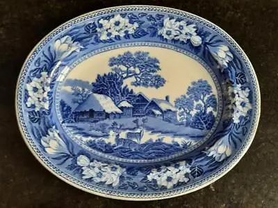 Buy Beautiful Antique Pearlware Wedgwood 'Fallow Deer' Oval Plate C 1913 • 19.99£