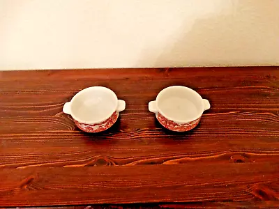 Buy 2x Willow Sauce Pots - Tableware - Red Patterned • 15.95£
