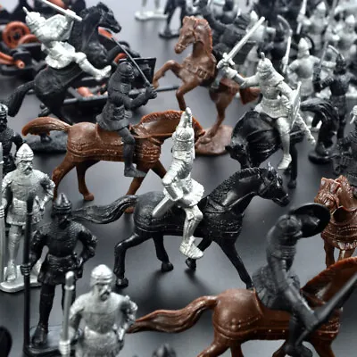 Buy 28 Pack Of Archaic Figures Knight & Horses Toys Set Infantry Archer Soldiers • 7.27£