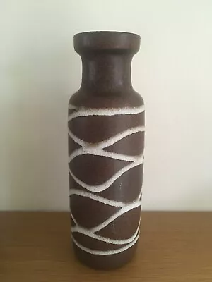 Buy West German Pottery  Scheurich Vase 200.22 Brown • 15£